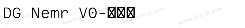 DG Nemr V0字体转换